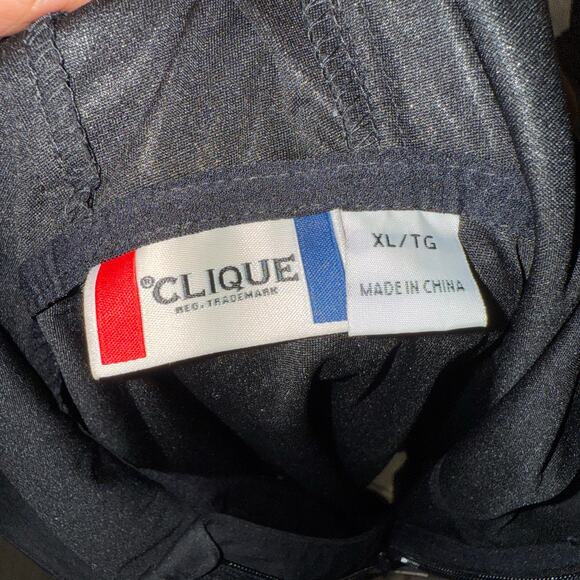 CBS NFL Network Thursday Night Football Black Hooded Jacket by Clique XL NWT - Picture 9 of 10